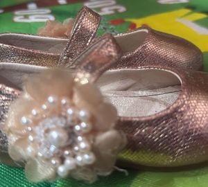 Gold Sparkle Baby Shoes