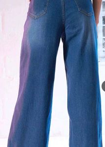 Wide Leg Denim Jeans