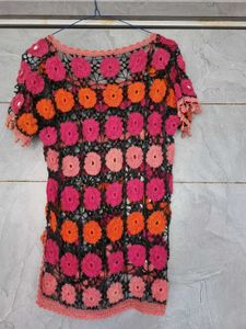 Crochet Floral Top