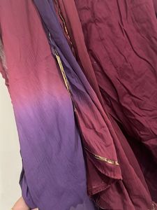 Purple Floral Embroidered Punjabi Salwar Suit Set