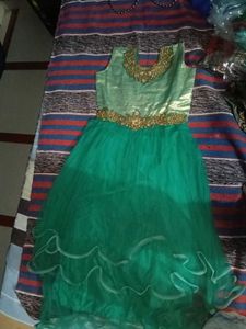 Elegant Green Ethnic Gown