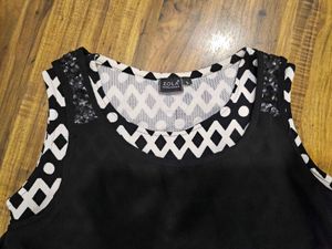 Black &amp; White Layered Tank Top