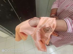 Peach Colour Long Gown