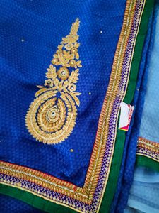 Elegant Blue Saree