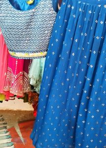 Blue Emrodarry Lehenga Choli Set