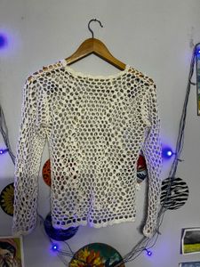 Crochet Open Knit Top