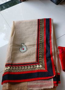 Beutiful Super Net Cotton Saree 🎀