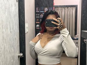 grey full sleeve v neck crop top