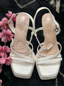 Stelatoes White Platform Sandals