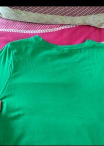 Green H&amp;M Basic Tee