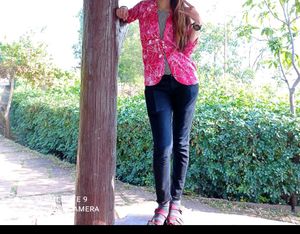 Pink Printed Jacket