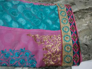 Pink &amp; Turquoise Indian Outfit