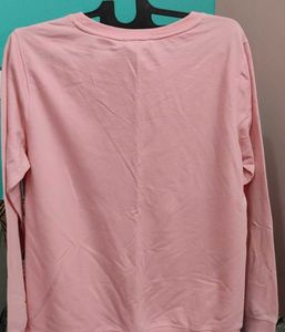 Pink Printed Sweatshirt – Think Happy | Stay Vibra