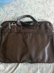 Dark Brown Leather Laptop bag