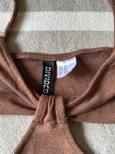 Brown Cutout Mini Dress