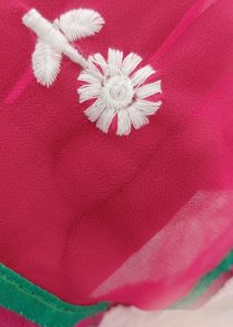 🩷🤍 Party Wear Saree In Pure Chiffon