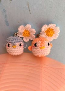 Crochet Bird Keychains