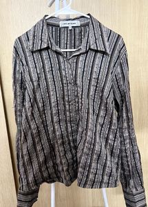 Textured Striped Contempolraine Shirt