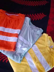 Orange Striped T-Shirt