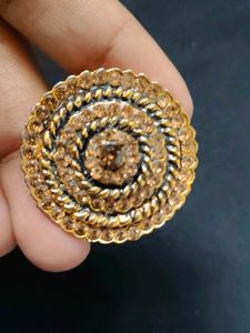 Statement Ring with Rhinestones