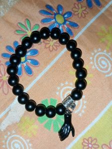 Black Beaded Bracelet