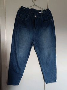 Dark Blue Jeans - Mom Fit
