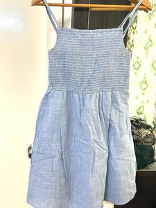 Blue Smocked Sundress