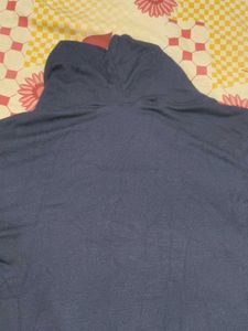 Navy Blue Turtleneck Top