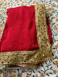 Red Saree