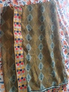 PRINTED SAREE WITH BLOUSE