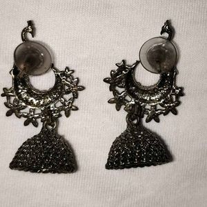 Peacock Jhumka Earrings
