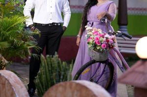 Elegant Lilac Evening Gown