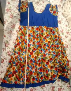 Floral Print Anarkali kurta