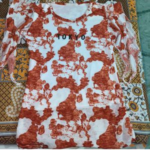 Stylish Tokyo Print Top