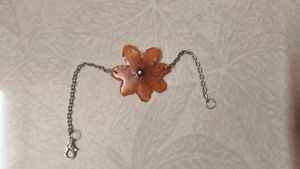 Real flower resin bracelet
