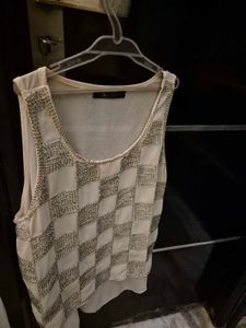Off White Stylish Top
