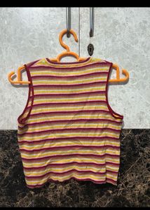 Zara Striped Sleeveless Top