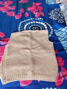 Knitted Sleeveless Sweater Vest