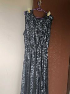 Black Lace Maxi Dress