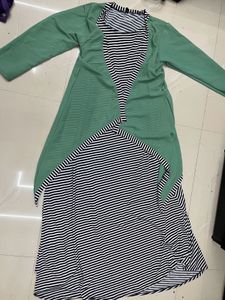 STYLISH DRESS WITH SHRUG ATTACHED