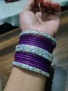 Purple Bangles Set