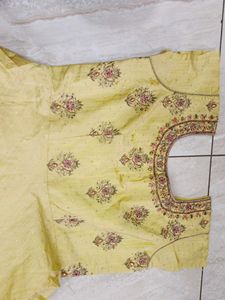 Yellow Embroidered Anarkali Dress