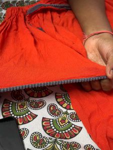 Orange Off-Shoulder