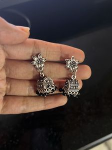 Oxidised Jhumkas