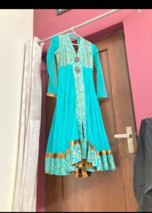 Anarkali Frock With Pant And Dupatta