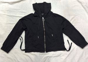 Black Zip-Up Hoodie