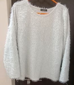 White Furry Top
