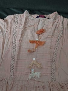 Vintage Inspired Peach  Dress