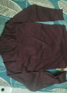 Burgundy Casual Shirt