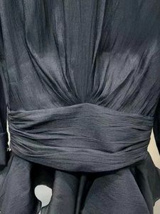 Luxury High Fashion Runway Black Mini Dress